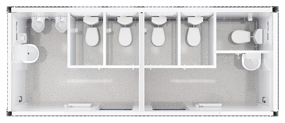 Grundriss WC-Container