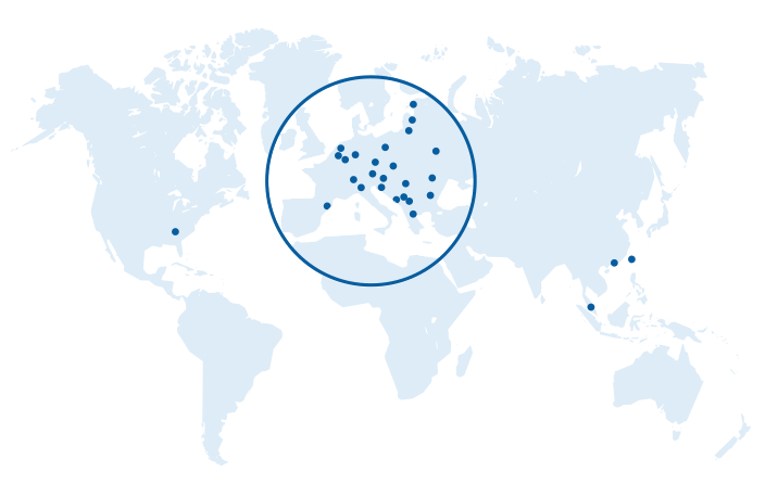 Locations worldwide